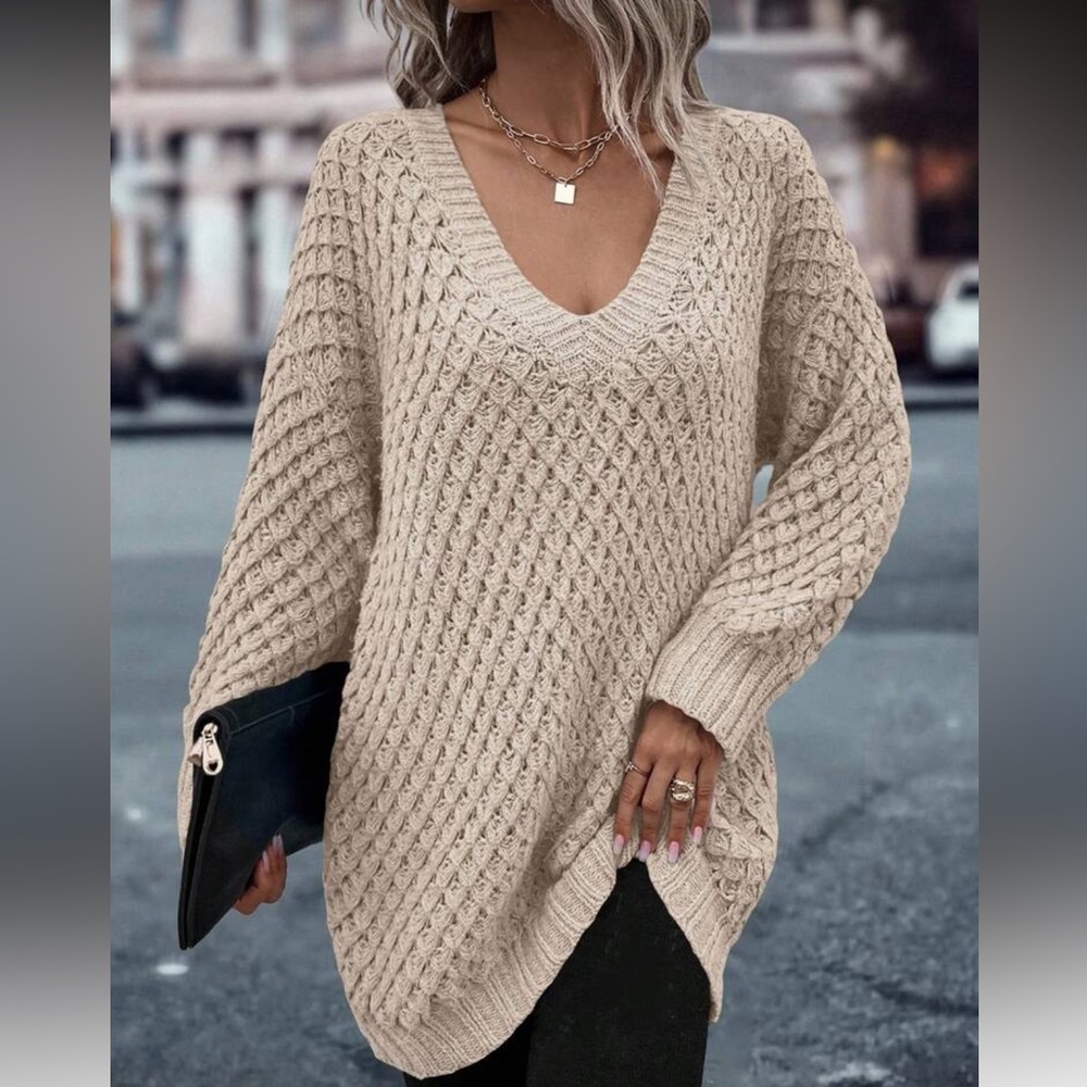Cozy textured knit sweater